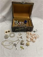 Jewelry Box With Misc. Jewelry