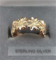 Sterling Silver Rose Gold plated Ring,