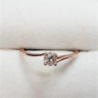 14K Rose Gold Diamond (0.25Ct,I1,H-I) Ring