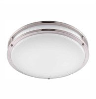 Hampton Bay Brushed Nickel Flush Mount