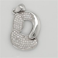 Silver Ca Pendant (~weight 3.4g),