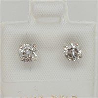 14K White Gold Diamonds(1.05ct) Earrings