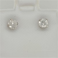 14K White Gold Diamond(0.3ct) Earrings