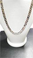 Silver Curban Chain Necklace (~length 18cm)