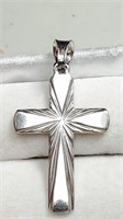Silver Cross Pendant, Approx value $100