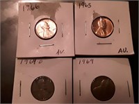 LINCOLN MEMORIAL PENNY LOT AU AND OTHER