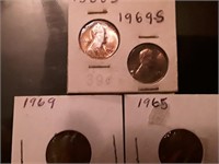 LINCOLN MEMORIAL PENNY LOT AU AND OTHER
