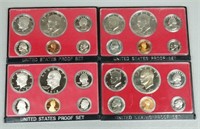 Four United States Mint Proof Sets