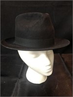 Black Fedora Mens Hat by Beaver Hats
