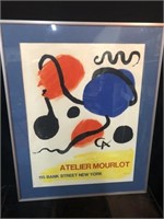 Poster, Framed and matted Atelier Mourlot,