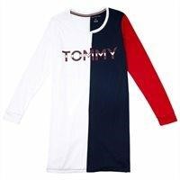 NWT Tommy Hilfiger Logo Sleep Shirt - White/Navy/R