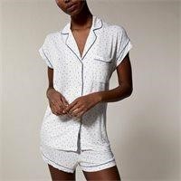 NWT LOVE AND LORE PJ SHORT SET WHISPER WHITE AND D