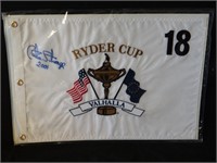 Curtis Strange Autographed 2001 Ryder Cup Flag