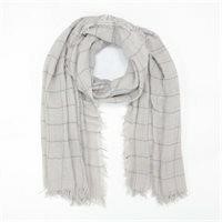 NWT Claude Grid Woven Scarf - Stone by Remi & Reid