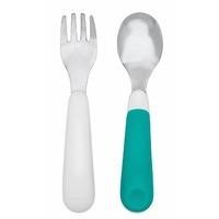 New OXO Tot On the Go Fork and Spoon in Travel Cas