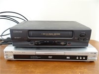 Emerson VHS & Panasonic DVD Player