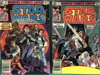 MARVEL COMICS STAR WARS ISSUES 70 AND 71. STAIN
