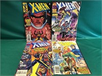 4- X-MEN COMICS 52, 56, 71 AND 99.  ALL ARE IN VGC