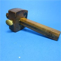 EARLY WOODWORKERS SCRIBE TOOL WITH BRASS