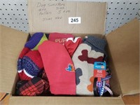 BOX OF SMALL AND MEDIUM DOG SWEATERS