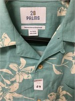 FINAL SALE-WITH STAIN 28 PALMS MENS POLO SHIRT-XL