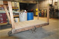 Antique Wood Dock Cart