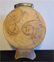 Signed Pottery Vase