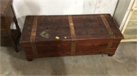 Wooden storage chest