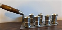 Vintage Zinn Stube Pewter Shots