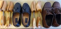 Men's Bostonian Leather Shoes, Wood Shoe Trees