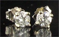 14kt Gold Brilliant 1/2 ct Diamond Stud Earrings