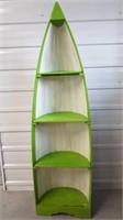 REPRO PAINTED WOOD CANOE SHELF