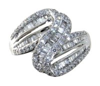 10kt Gold 1.00 ct Baguette Diamond Designer Ring