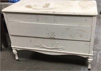 Old Antique Primitive White Dresser