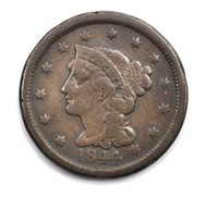 1844 Braided Hair Liberty Head Large Cent