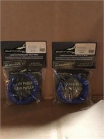 SET OF 2 - EMS Blue 8" Survival Bracelets