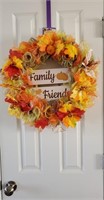 Thanksgiving wreath by Sharon