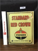 Standard Red Crown Gasoline Metal Sign