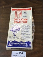 Vintage Eagle Claw Fishing Reel Sales Advertisemet