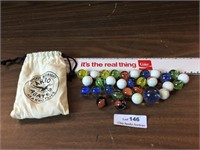 Bag of Akro Agates Shoot Straight Marbles