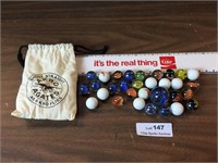 Bag of Akro Agates Shoot Straight Marbles
