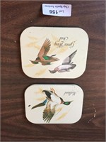Vintage Mallard & Green Wing Teal Duck Coasters