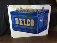 Delco Batteries Metal Sign