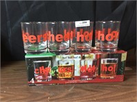 Vintage Ho! Ho! Cheers! Bar Glass Still in Box!