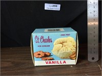 Vintage NOS St. Charles Vanilla Ice Cream Box