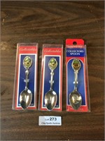 Vintage Collector Souvenir Spoons In Package