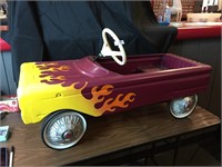 Vintage Restored Pedal Car with Flames!