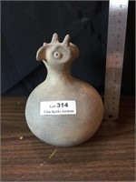 Bird Shaped Pottery Jug Looks to be Handmade