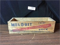 Vintage Mel-O-Bit Wooden Cheese Box