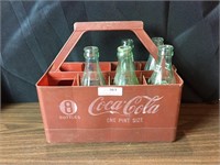 Plastic Coca-Cola Bottle Carrier w/Coke Bottles